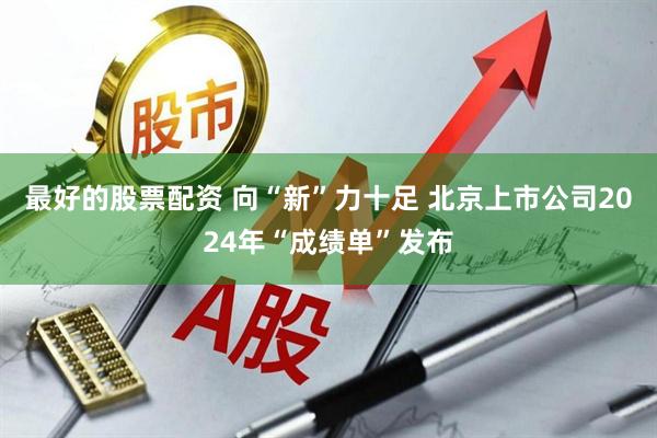 最好的股票配资 向“新”力十足 北京上市公司2024年“成绩单”发布