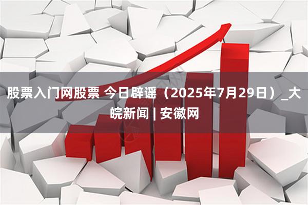 股票入门网股票 今日辟谣（2025年7月29日）_大皖新闻 | 安徽网